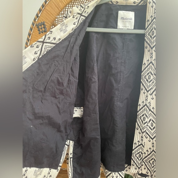 MADEWELL Arrowhead Jacquard Kimono Wrap Jacket - Medium - Picture 11 of 11